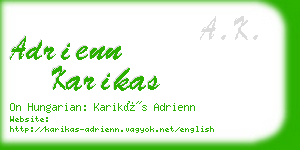 adrienn karikas business card